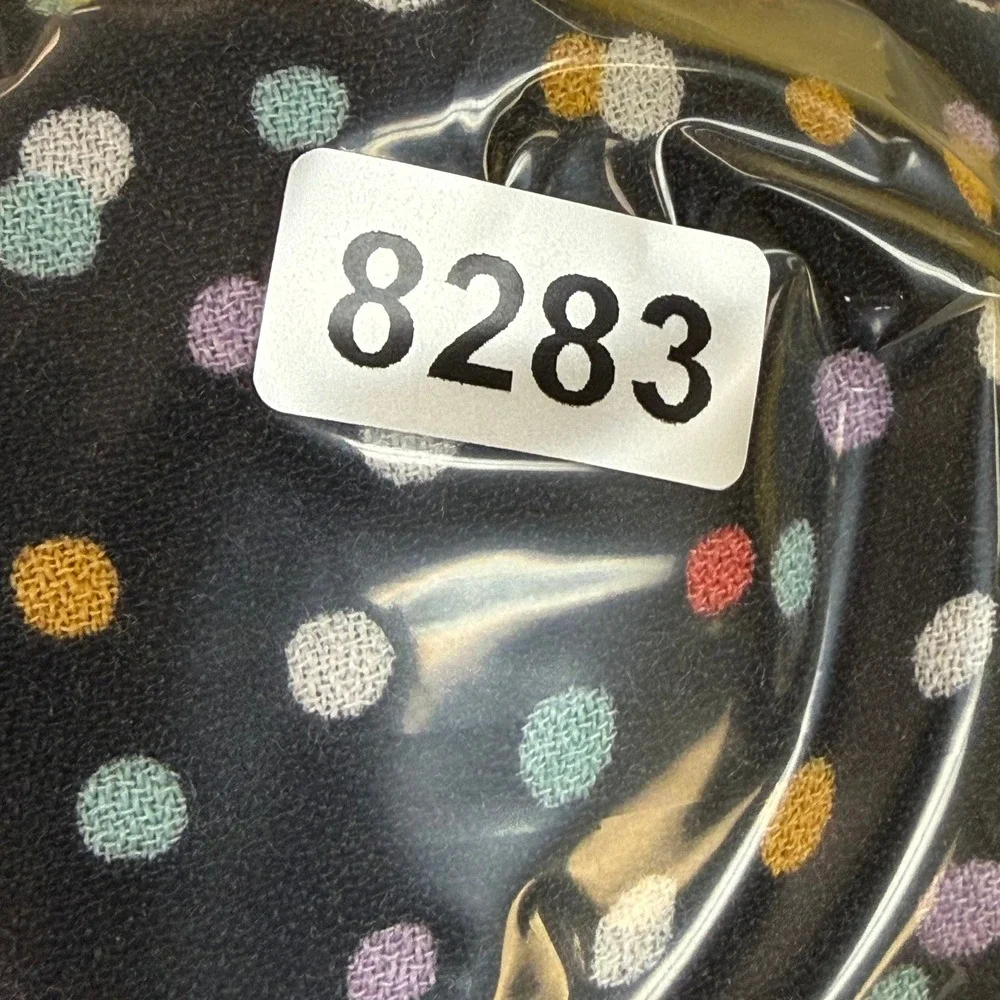 Reformation Emilee Top Black Polka Dot Balloon Sleeve Smocked Crop Blouse XS‎